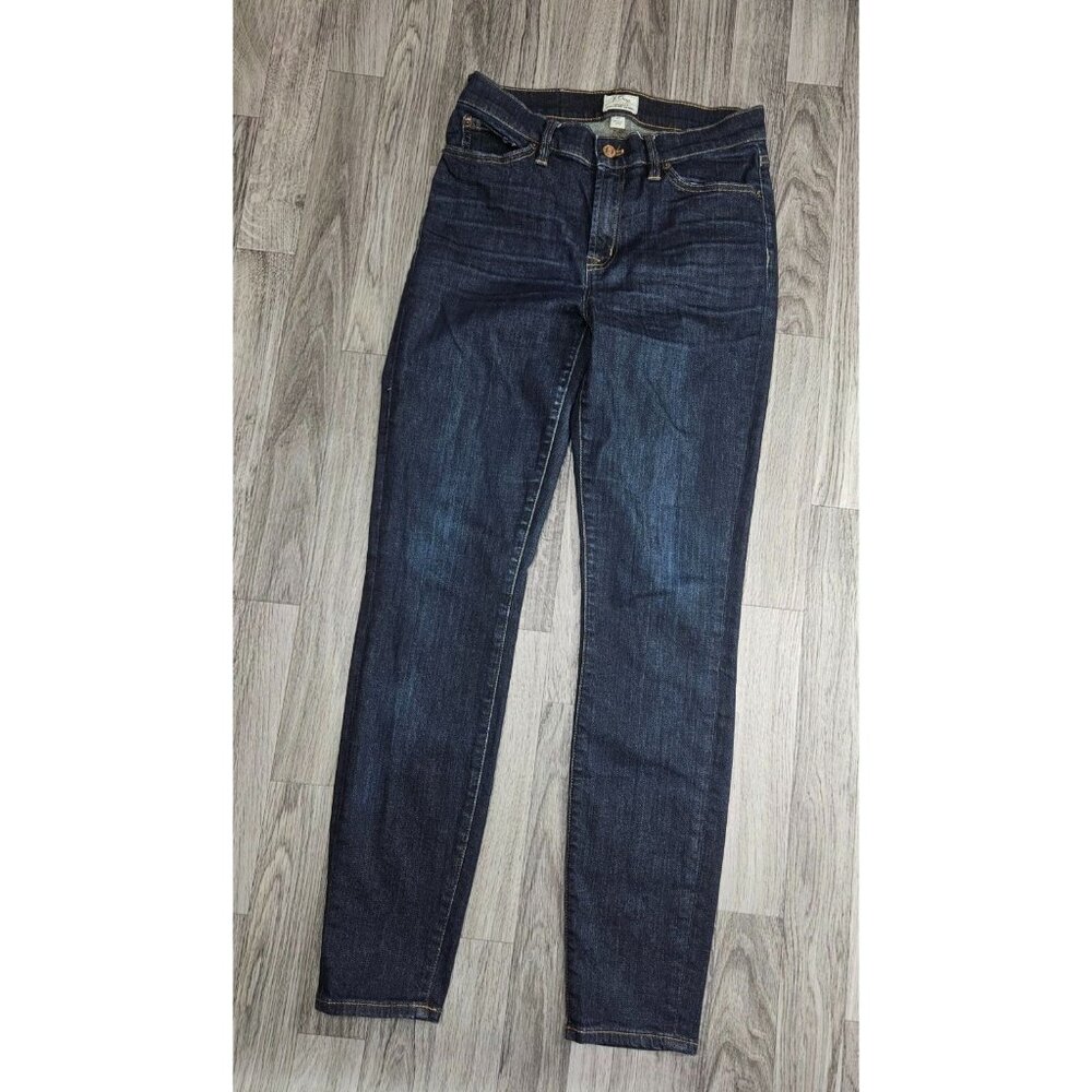 J. Crew Womens Size 27 Lookout High Rise Skinny Denim Blue Jeans